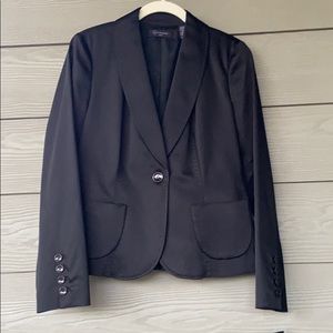 Context jet black jacket blazer